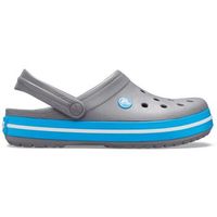 crocs crocband zuecos unisex gris azul blanco