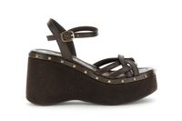 sandalias de cuna de piel gilda dark brown