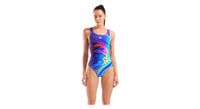 banador arena kaleidoscope azul multicolor mujer