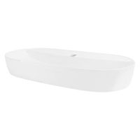 lavabo forma oval 80x40x12 cm ceramica blanca diseno ml