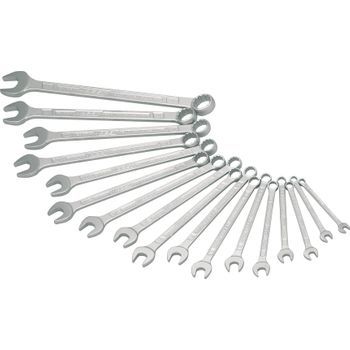 Hazet 600n/17n Juego De Llaves Combinadas ∙ Perfil De Tracción Hexagonal Doble Exterior ∙ 7 – 27 ∙ Número De Herramientas: 17