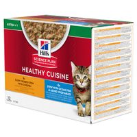 hills science plan kitten healthy cuisine with chicken  ocean fish - 12 x 80g