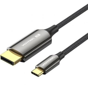 Cable Conversor USB-C a DisplayPort Vention CRFBF 8K 60Hz 1m Bidireccional Negro