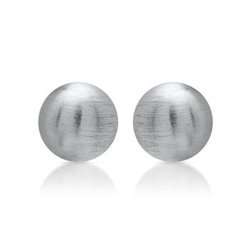 Pendientes de plata, acabado mate