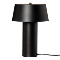 lampara de mesa de metal negro