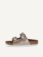 caprice mule brown made of leather without heel size 41
