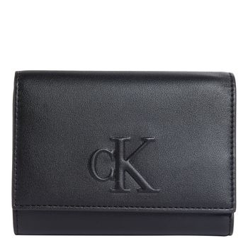 Calvin Klein Cartera con logo esculpido Negro LV04K1078G-UB1
