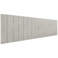 cabecero de madera reciclada dm estilo palet vertical 150x46cm camas 150160 - gris tribal