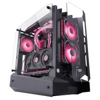 caja gaming atx con cristal templado y diseno abierto  semitorre con soporte rl 240mm usb-c y gestion de cableado  mars gaming mc-edge
