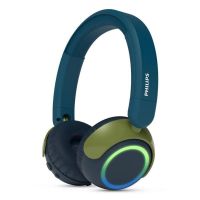 auriculares philips tak4200ct00 inalambricos bluetooth con reduccion de ruido microfono y leds azulverde