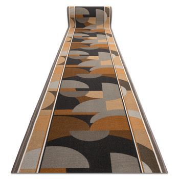 Alfombra De Pasillo Con Refuerzo De Goma Malis Geometrico, Antidesliza 100x1150 Cm