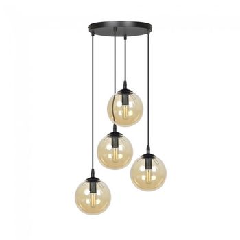 Lámpara colgante sagan ámbar (4 luces)