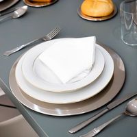 platos de acero inoxidable 6 piezas avignon 32 cm