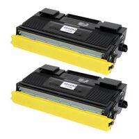 compatible multipack brother hl-6050d printer toner cartridges 2 pack -tn4100