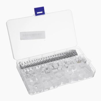 Kit de 460pcs Conector JST-XH 2.54mm Macho/Hembra Terminal de Cable de Bloque de 2/3/4/5/6 Pines