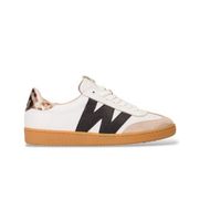 wonders para mujer ap-2001 zapatillas de piel combinadas beige 41 plano cordones casual