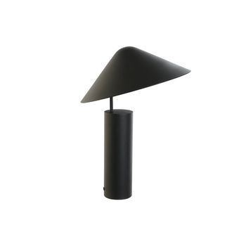 Lampara Sobremesa Metal 39x39x45 Sombrero Negro