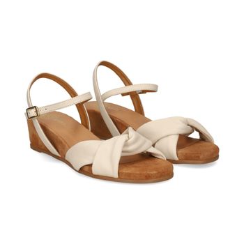 Unisa Sandalias Cuña Mujer - Blanco Talla 39