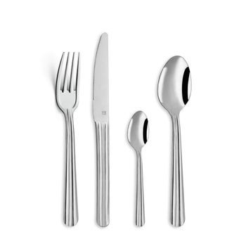 Set 16 Cubiertos Inox 1,5 Mm Pradel Colibri - Negro