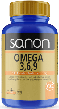 Sanon Omega 3,6,9 716,40 Mg 110 Cápsulas Blandas