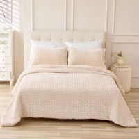 edredon nordico con borreguito poliester beige 220x240 cm 2 fundas