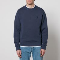 maison kitsune fox head cotton-jersey sweatshirt - m