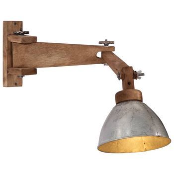 Vidaxl Lámpara De Pared 25 W E27 Plateado Vintage