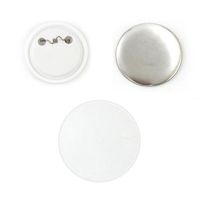 100 componentes blancos 37mm para maquina pixmax para hacer botones prendedores