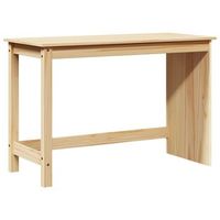 escritorio marron 112 x 50 x 75 cm madera de pino macizo vidaxl