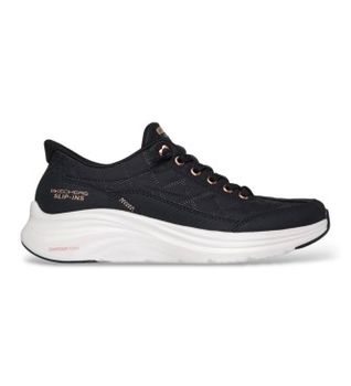 Skechers para mujer. 150413 Zapatillas Slip-Ins: Contour Foam - Cozy Fit Golden Hour negro (38), Plano, Cordones, Casual