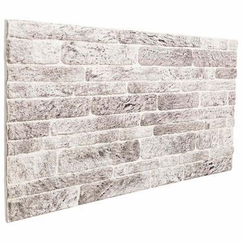 Paneles De Pared 10 Uds. 100 X 50 Cm Gris Claro Y Blanco. Vidaxl