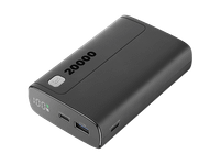 powerbank - cellularline elite 20000 mah 20 w hasta 144h de carga usb c a negro
