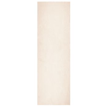 Alfombra De Pelo Corto Suave Lavable Huarte Beige 80x250 Cm Vidaxl