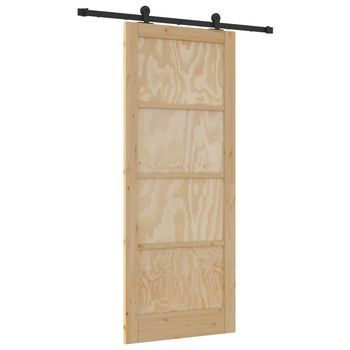 Puerta Corredera Orkdal Natural 86 X 211 Cm Vidaxl