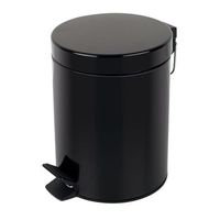 spirella coleccion sydney  papelera con pedal o17 x 245 3 litros metal negro