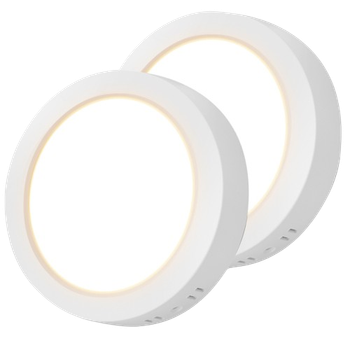 Aigostar Lámpara de Techo LED 18W(Equivalente a 165W) Plafón LED Techo 1980LM IP20 luz blanco calida 3000K para Cocina Sala de Estar Dormitorio Pasillo 226 * 35Hmm, 2 PCS