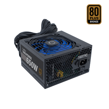Fuente Alimentación 650W COOLBOX COOLBOX FUENTE DE ALIMENTACION ATX COOLPOWER 650W 80+BRONZE (115V-230V) 80 PLUS Bronze Negro