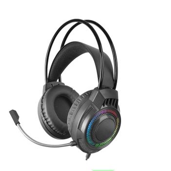 Mars Gaming MH124 Auriculares Gaming FRGB Micrófono Flexible Control Volumen Multiplataforma Negro