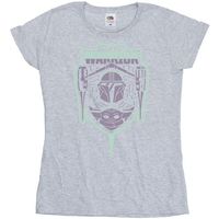 disney camiseta manga larga the mandalorian fierce warrior para mujer
