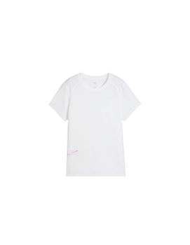 Camiseta De Running Puma Run Graphic Mesh Mujer Blanco