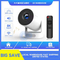 proyector portatil magcubic hy300 pro 8k android 14 8000 lumenes wifi 6 bt54 cine en exteriores altavoz hifi de 5w compatible con 720p hd