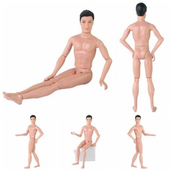 Muñeco Ken Articulado para Niños, Cuerpo Masculino Multijunta, Cuerpo Desnudo Masculino Flexible y Giratorio, Juguetes para Niñas