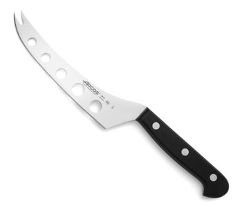 Cuchillo para queso de acero inoxidable nitrum 145 mm mango negro
