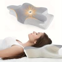 almohadas de espuma viscoelastica en forma de mariposa almohada relajante cervical de rebote lento para el cuello almohada ortopedica para aliviar el dolor para dormir