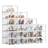 cajas para zapatos transparentes transparente  blanco  18