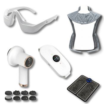Cofre Máscara Chal Cinturón Anticelulítico - Bodylife Silhouettecare Pro Blanco