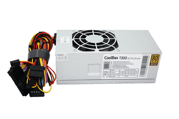 FUENTE ALIMENTACION 300W COOLBOX TFX VENT. 8CM 80+ BRONCE BULK