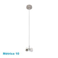 arm colgante cara 2xe27 niquel m10 regx10x10 cm