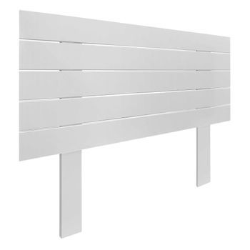 Cabecero De Madera Reciclada Dm Estilo Palet Horizontal Con Patas 110x115cm Camas 110 - Blanco Sólido