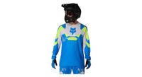 camiseta de manga larga fox ranger tactile azul blanca para hombre